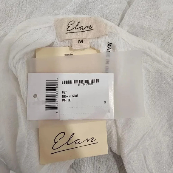 Elan White Cover Up Slip Dress Sz M - Picture 2 of 10